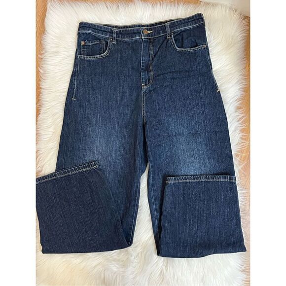 Pilcro The Column Straight Jeans Medium Dark Wash 31 - Picture 4 of 9